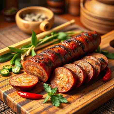 Lao Sausage (Sai Oua) at Home – Spicy & Aromatic